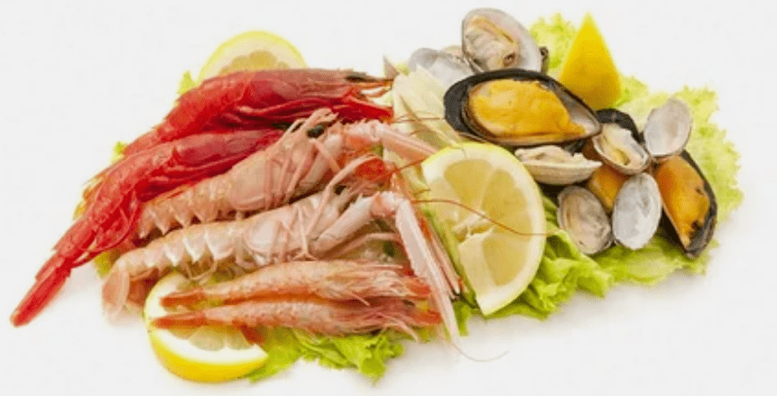 frutos do mar para melhorar a potência