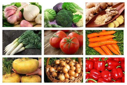vegetais para potência
